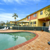 Swimming pool and BBQ area